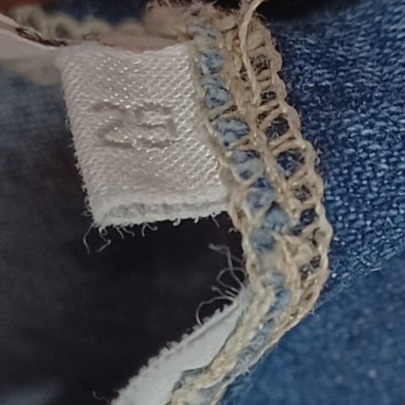 ICEBERG ICE JEANS "Upside Down" Reverse Jean Unique Denim Skirt 29 - Picture 7 of 8